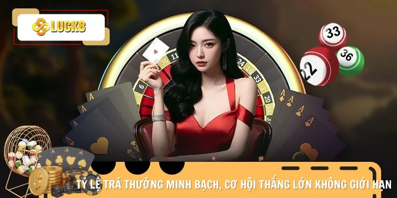 Tỷ lệ trả thưởng minh bạch, cơ hội thắng lớn không giới hạn